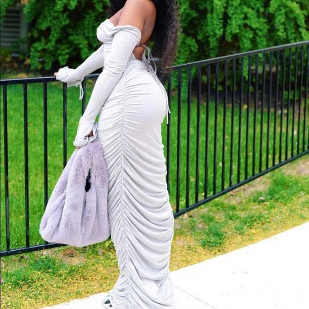 Backless maxi dress